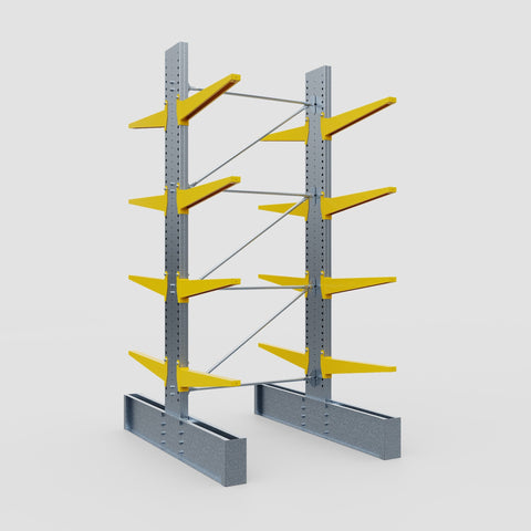 Cantilever Rack - Double Sided - Ultra Heavy Duty - Powder Coated - Full Bay - Height 4267mm