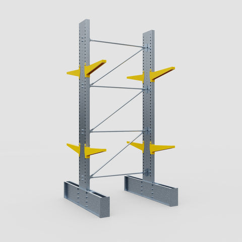 Cantilever Rack - Double Sided - Ultra Heavy Duty - Powder Coated - Full Bay - Height 4267mm