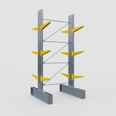 Cantilever Rack - Double Sided - Ultra Heavy Duty - Powder Coated - Full Bay - Height 4267mm
