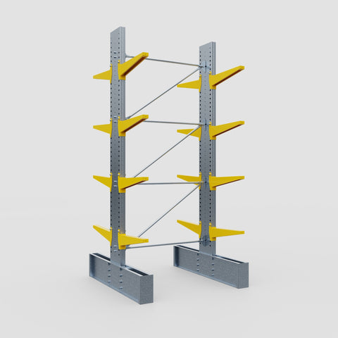 Cantilever Rack - Double Sided - Ultra Heavy Duty - Powder Coated - Full Bay - Height 4267mm
