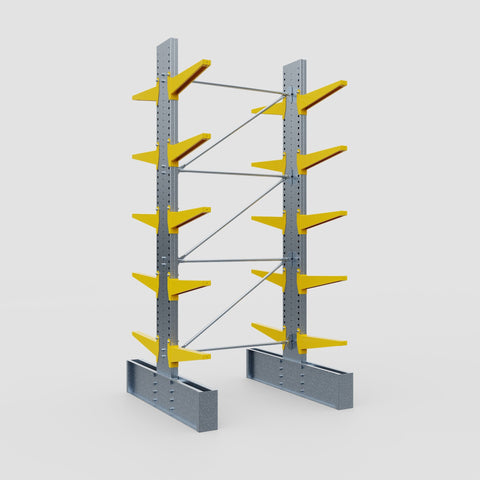 Cantilever Rack - Double Sided - Ultra Heavy Duty - Powder Coated - Full Bay - Height 4267mm