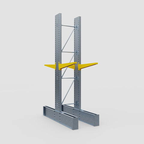 Cantilever Rack - Double Sided - Ultra Heavy Duty - Powder Coated - Full Bay - Height 4267mm