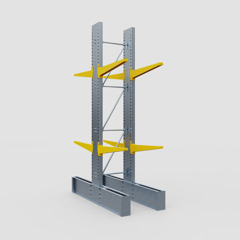 Cantilever Rack - Double Sided - Ultra Heavy Duty - Powder Coated - Full Bay - Height 4267mm
