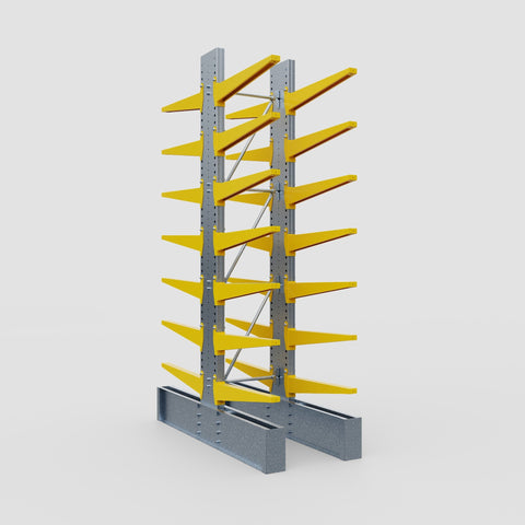 Cantilever Rack - Double Sided - Ultra Heavy Duty - Powder Coated - Full Bay - Height 4267mm