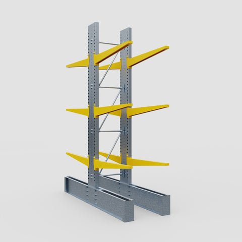 Cantilever Rack - Double Sided - Ultra Heavy Duty - Powder Coated - Full Bay - Height 4267mm