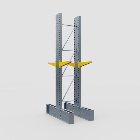 Cantilever Rack - Double Sided - Ultra Heavy Duty - Powder Coated - Full Bay - Height 4267mm
