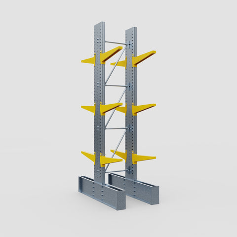 Cantilever Rack - Double Sided - Ultra Heavy Duty - Powder Coated - Full Bay - Height 4267mm