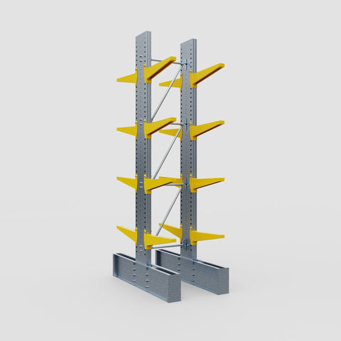 Cantilever Rack - Double Sided - Ultra Heavy Duty - Powder Coated - Full Bay - Height 4267mm
