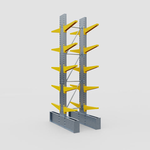 Cantilever Rack - Double Sided - Ultra Heavy Duty - Powder Coated - Full Bay - Height 4267mm
