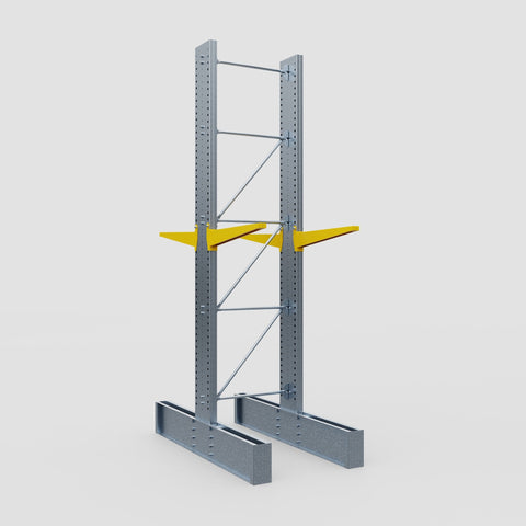 Cantilever Rack - Double Sided - Ultra Heavy Duty - Powder Coated - Full Bay - Height 4877mm