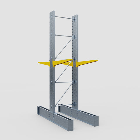 Cantilever Rack - Double Sided - Ultra Heavy Duty - Powder Coated - Full Bay - Height 4877mm