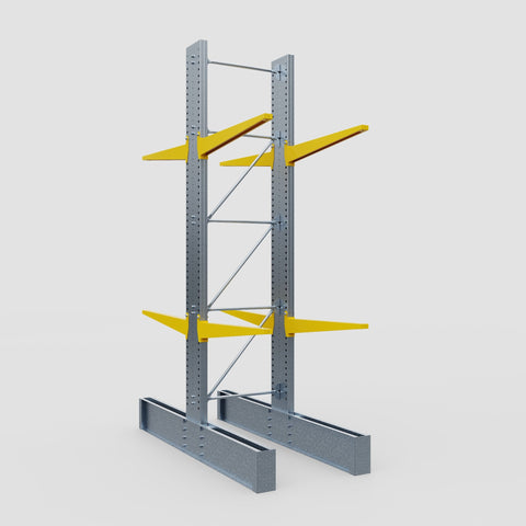 Cantilever Rack - Double Sided - Ultra Heavy Duty - Powder Coated - Full Bay - Height 4877mm