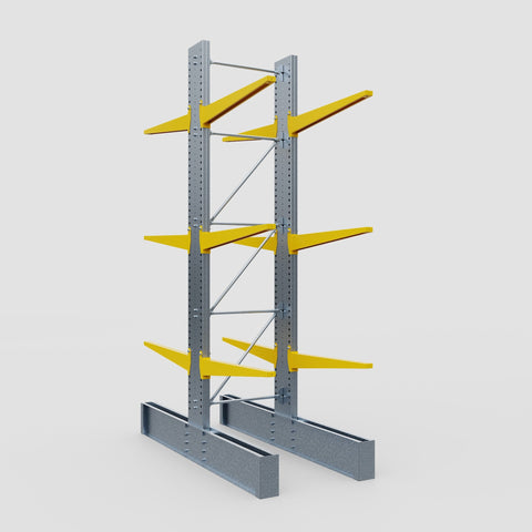 Cantilever Rack - Double Sided - Ultra Heavy Duty - Powder Coated - Full Bay - Height 4877mm