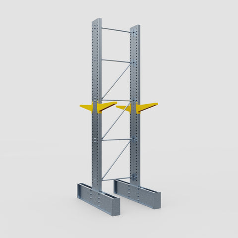 Cantilever Rack - Double Sided - Ultra Heavy Duty - Powder Coated - Full Bay - Height 4877mm