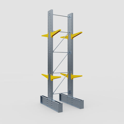 Cantilever Rack - Double Sided - Ultra Heavy Duty - Powder Coated - Full Bay - Height 4877mm