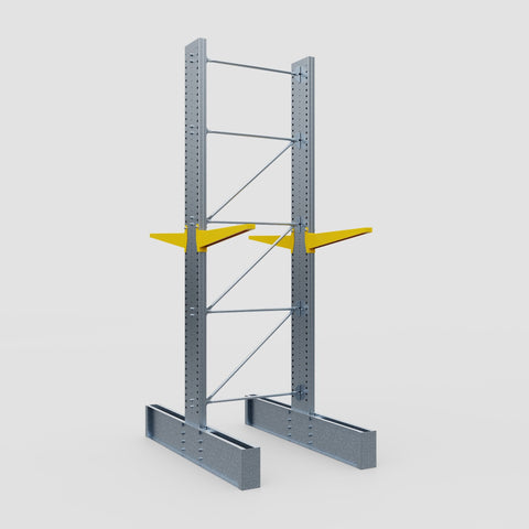 Cantilever Rack - Double Sided - Ultra Heavy Duty - Powder Coated - Full Bay - Height 4877mm