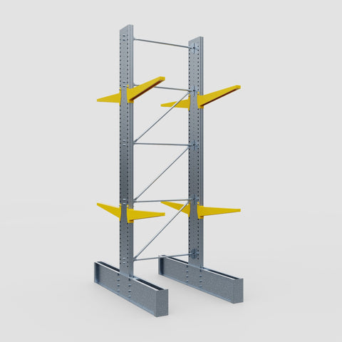 Cantilever Rack - Double Sided - Ultra Heavy Duty - Powder Coated - Full Bay - Height 4877mm
