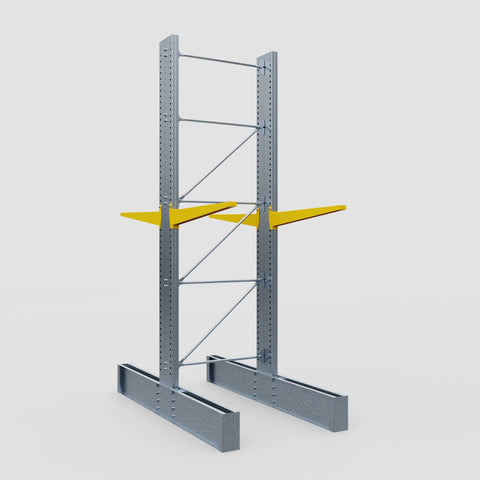 Cantilever Rack - Double Sided - Ultra Heavy Duty - Powder Coated - Full Bay - Height 4877mm
