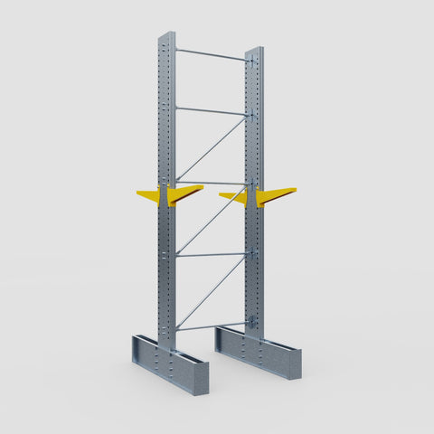 Cantilever Rack - Double Sided - Ultra Heavy Duty - Powder Coated - Full Bay - Height 4877mm