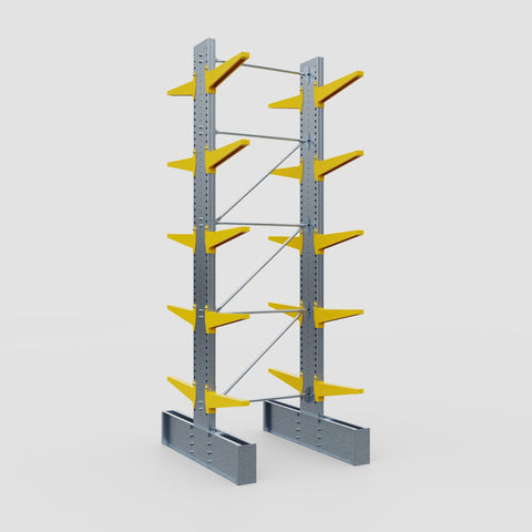 Cantilever Rack - Double Sided - Ultra Heavy Duty - Powder Coated - Full Bay - Height 4877mm