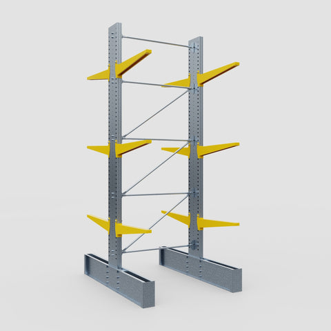 Cantilever Rack - Double Sided - Ultra Heavy Duty - Powder Coated - Full Bay - Height 4877mm