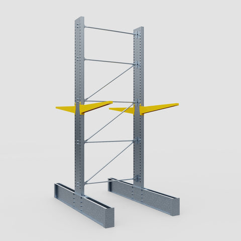 Cantilever Rack - Double Sided - Ultra Heavy Duty - Powder Coated - Full Bay - Height 4877mm