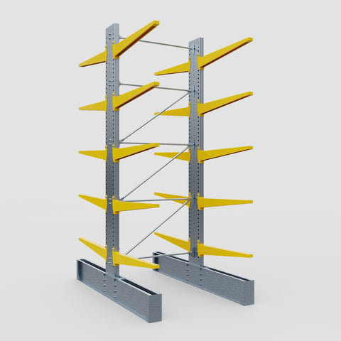 Cantilever Rack - Double Sided - Ultra Heavy Duty - Powder Coated - Full Bay - Height 4877mm