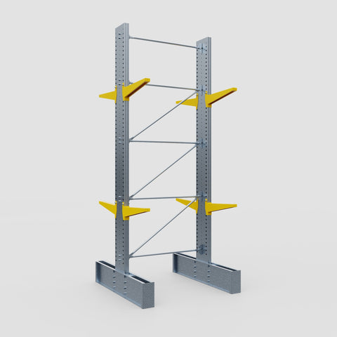 Cantilever Rack - Double Sided - Ultra Heavy Duty - Powder Coated - Full Bay - Height 4877mm