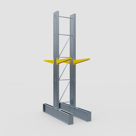 Cantilever Rack - Double Sided - Ultra Heavy Duty - Powder Coated - Full Bay - Height 4877mm