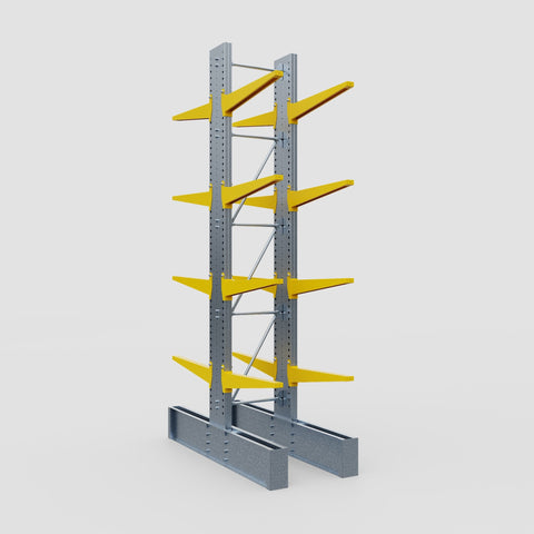 Cantilever Rack - Double Sided - Ultra Heavy Duty - Powder Coated - Full Bay - Height 4877mm
