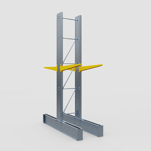Cantilever Rack - Double Sided - Ultra Heavy Duty - Powder Coated - Full Bay - Height 4877mm