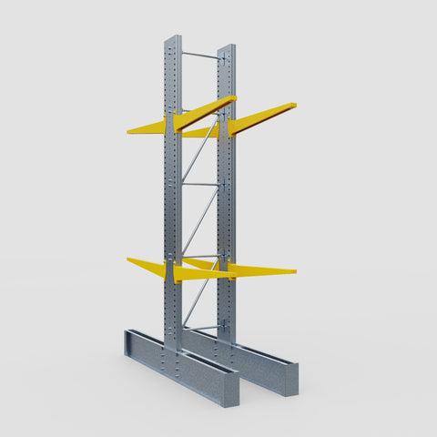 Cantilever Rack - Double Sided - Ultra Heavy Duty - Powder Coated - Full Bay - Height 4877mm