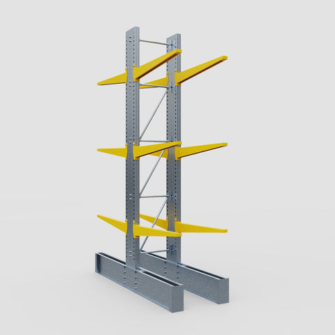 Cantilever Rack - Double Sided - Ultra Heavy Duty - Powder Coated - Full Bay - Height 4877mm