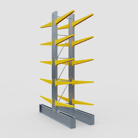 Cantilever Rack - Double Sided - Ultra Heavy Duty - Powder Coated - Full Bay - Height 4877mm
