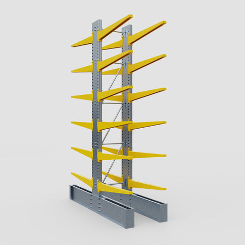Cantilever Rack - Double Sided - Ultra Heavy Duty - Powder Coated - Full Bay - Height 4877mm