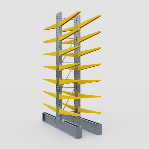 Cantilever Rack - Double Sided - Ultra Heavy Duty - Powder Coated - Full Bay - Height 4877mm