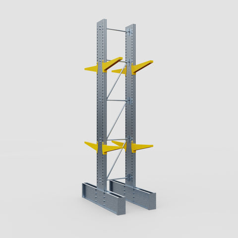 Cantilever Rack - Double Sided - Ultra Heavy Duty - Powder Coated - Full Bay - Height 4877mm