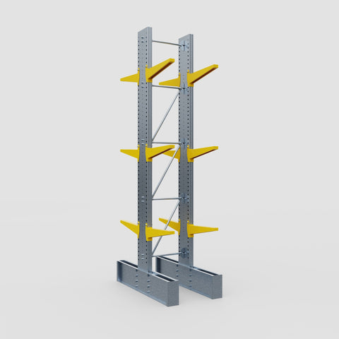 Cantilever Rack - Double Sided - Ultra Heavy Duty - Powder Coated - Full Bay - Height 4877mm