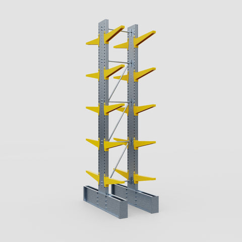 Cantilever Rack - Double Sided - Ultra Heavy Duty - Powder Coated - Full Bay - Height 4877mm