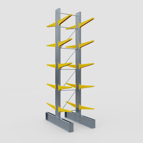 Cantilever Rack - Double Sided - Ultra Heavy Duty - Powder Coated - Full Bay - Height 5791mm