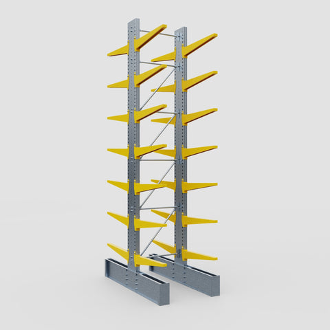 Cantilever Rack - Double Sided - Ultra Heavy Duty - Powder Coated - Full Bay - Height 5791mm