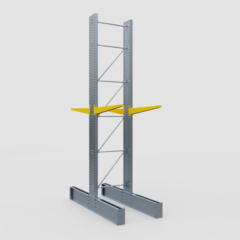 Cantilever Rack - Double Sided - Ultra Heavy Duty - Powder Coated - Full Bay - Height 5791mm