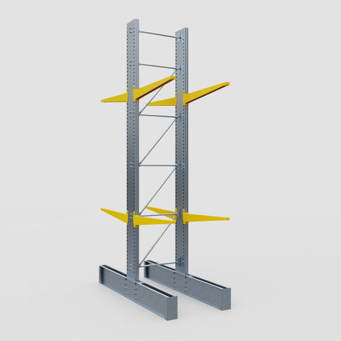 Cantilever Rack - Double Sided - Ultra Heavy Duty - Powder Coated - Full Bay - Height 5791mm