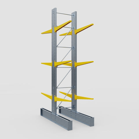 Cantilever Rack - Double Sided - Ultra Heavy Duty - Powder Coated - Full Bay - Height 5791mm