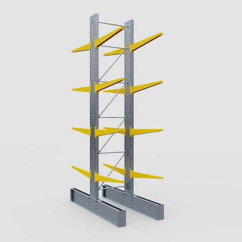 Cantilever Rack - Double Sided - Ultra Heavy Duty - Powder Coated - Full Bay - Height 5791mm