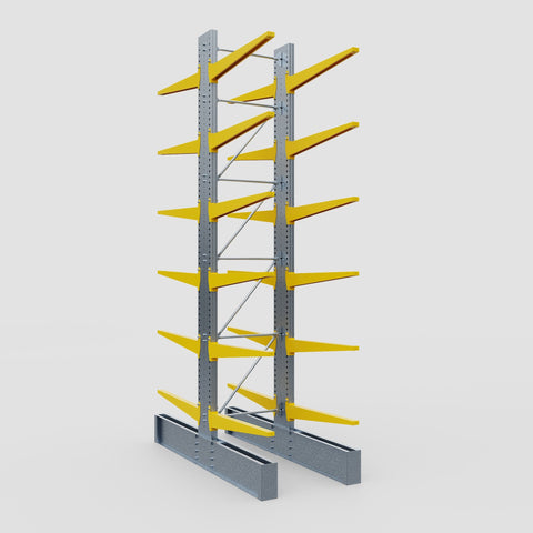 Cantilever Rack - Double Sided - Ultra Heavy Duty - Powder Coated - Full Bay - Height 5791mm
