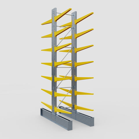 Cantilever Rack - Double Sided - Ultra Heavy Duty - Powder Coated - Full Bay - Height 5791mm