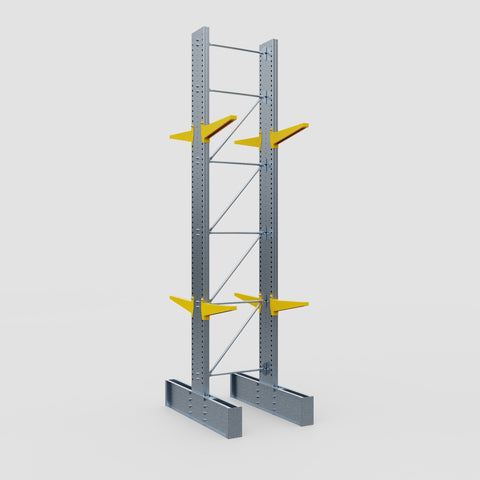 Cantilever Rack - Double Sided - Ultra Heavy Duty - Powder Coated - Full Bay - Height 5791mm