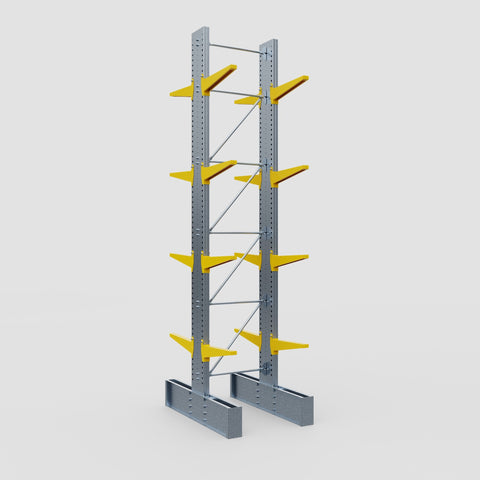 Cantilever Rack - Double Sided - Ultra Heavy Duty - Powder Coated - Full Bay - Height 5791mm