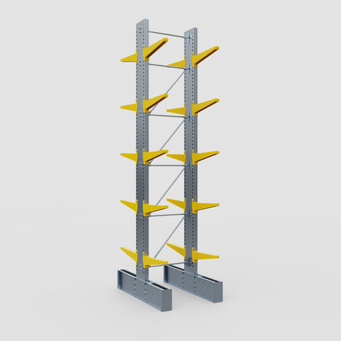 Cantilever Rack - Double Sided - Ultra Heavy Duty - Powder Coated - Full Bay - Height 5791mm